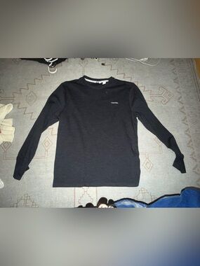 Calvin Klein Black Long Sleeve Crewneck Shirt